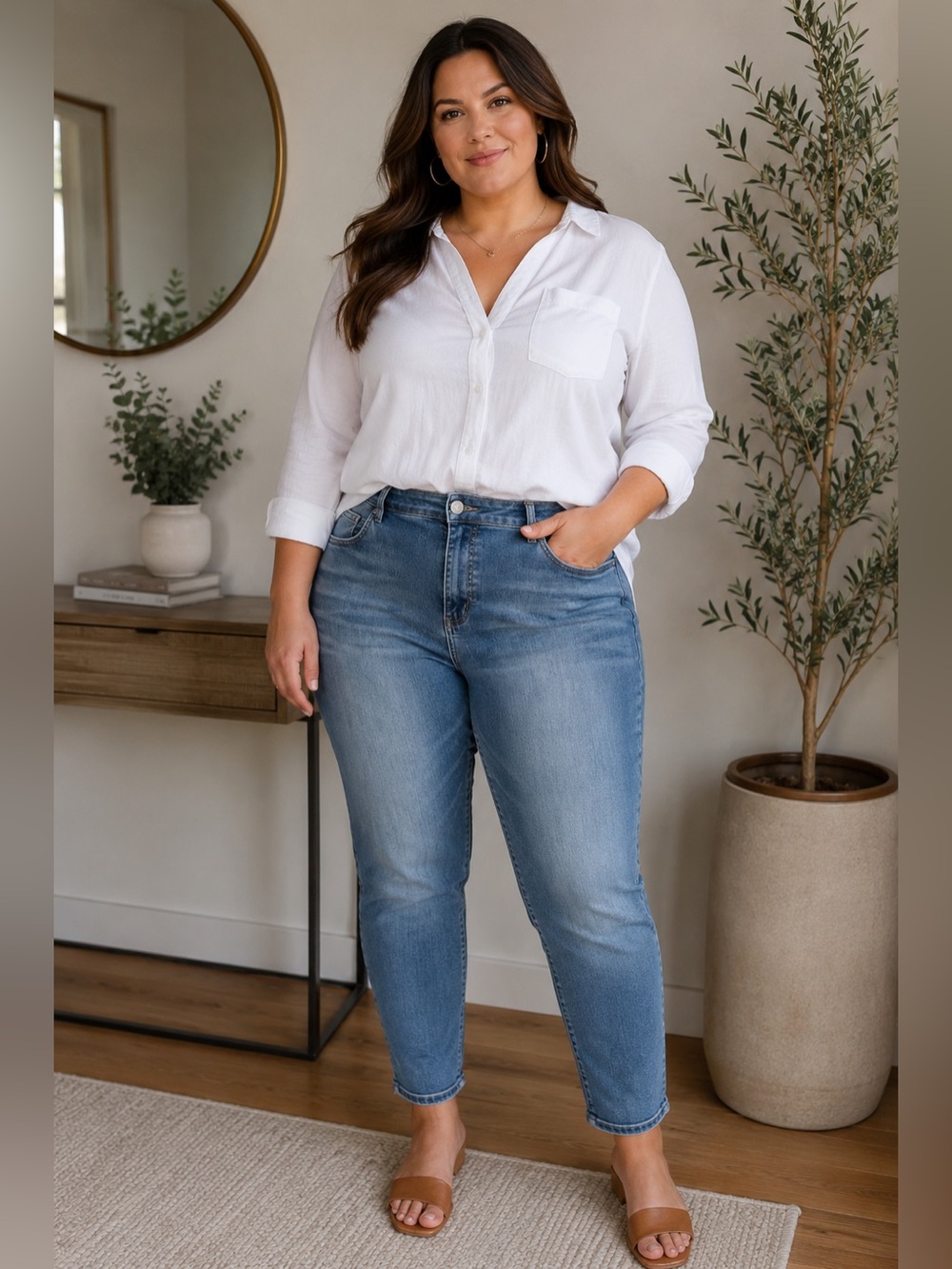 Maurices Mid Rise Blue Jeggings Skinny Jeans - Size 14 - FLAWED